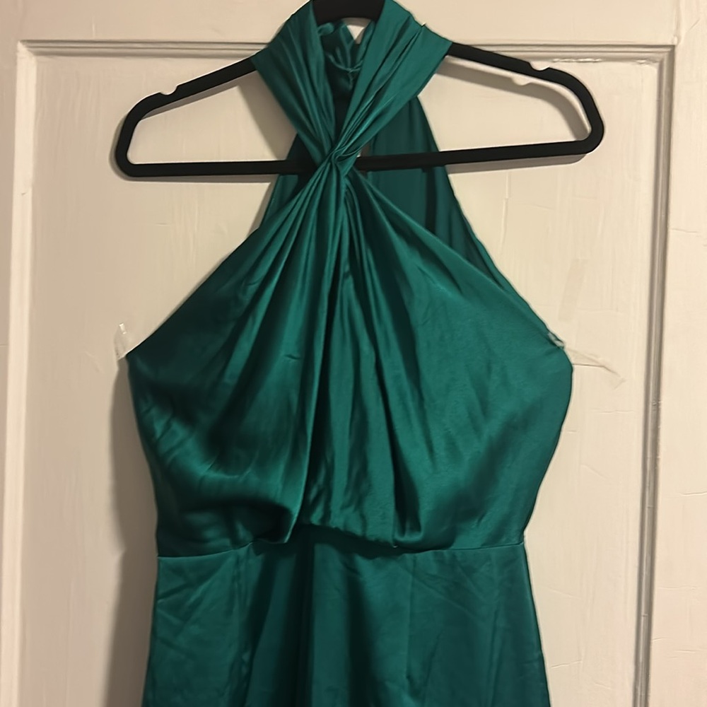 Silk Ruched Halter Jumpsuit from ASOS - Picture 5 of 8